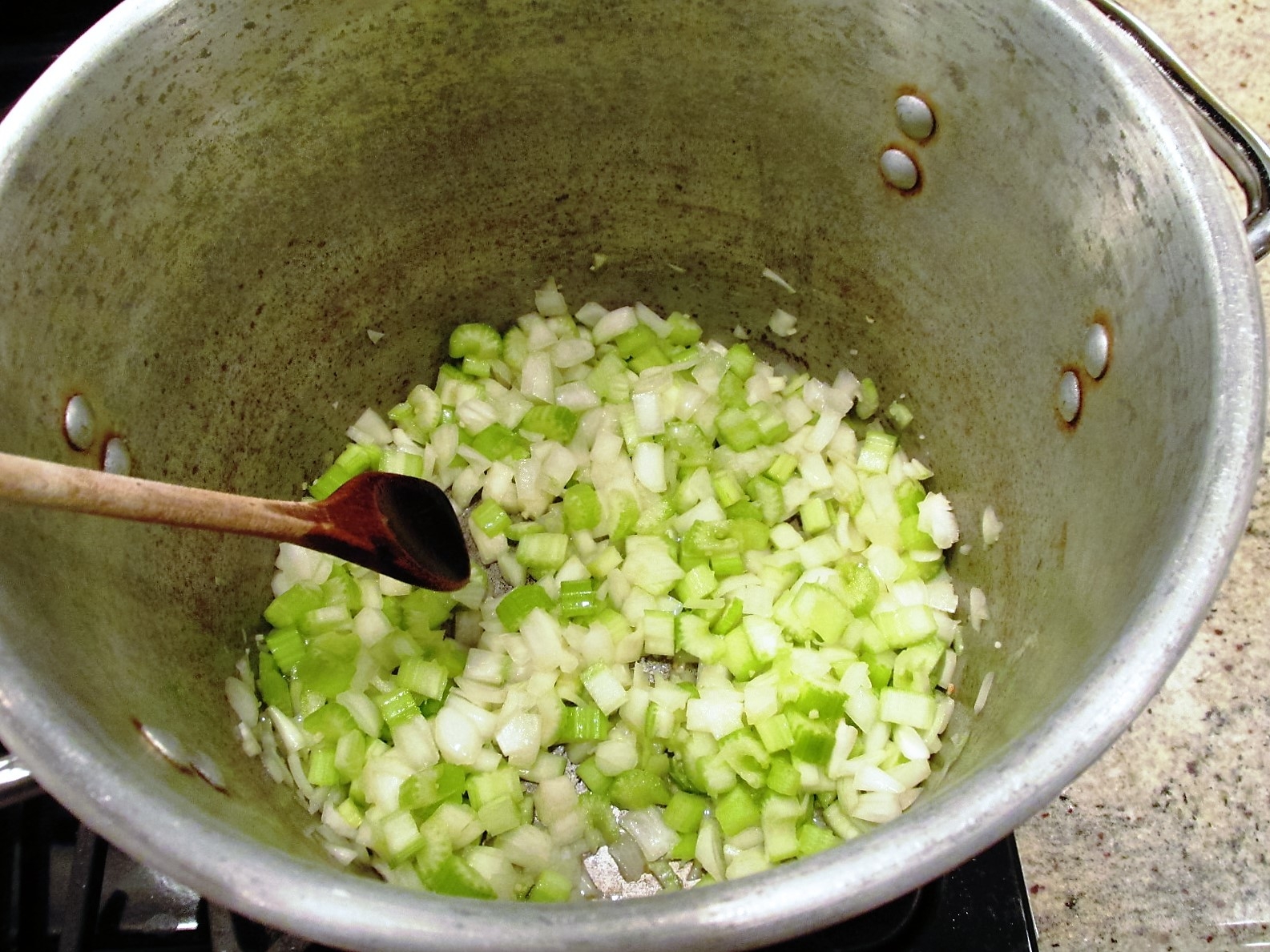 Celery and onions Easing Along